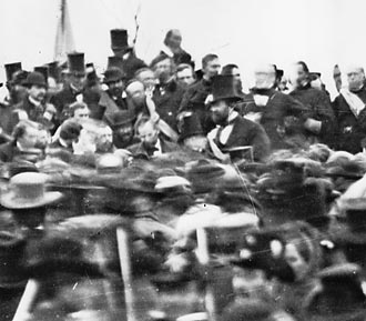 Abraham Lincoln at Gettysgurg, 1863