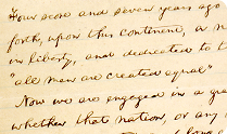 Abraham Lincoln. 'Nicolay Copy' of the Gettysburg Address, 1863