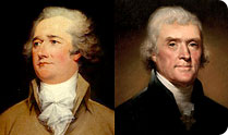 Alexander Hamilton and Thomas Jefferson