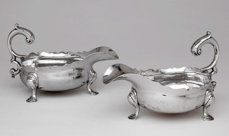 Pair of sauceboats, ca. 1765 Paul Revere, Jr.