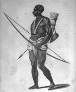 A warrior with poisoned arrows, Sierra Leone