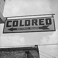 Colored Waiting Room, Rome, Georgia, September 1943