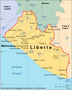 Map of Liberia