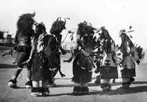 Cochiti Pueblo dance with buffalo headdresses