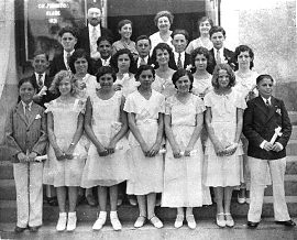 Confirmation class of Miami's oldest synagogue, 1931