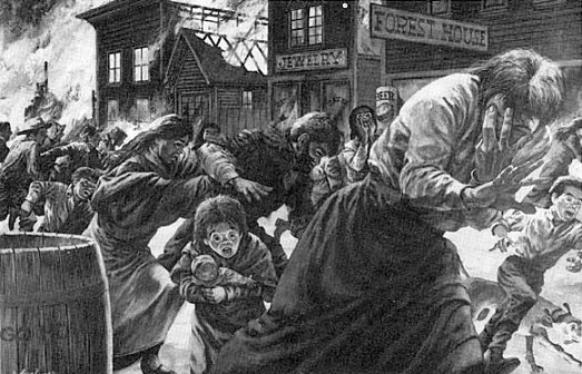 Illustration from The Great Peshtigo Fire