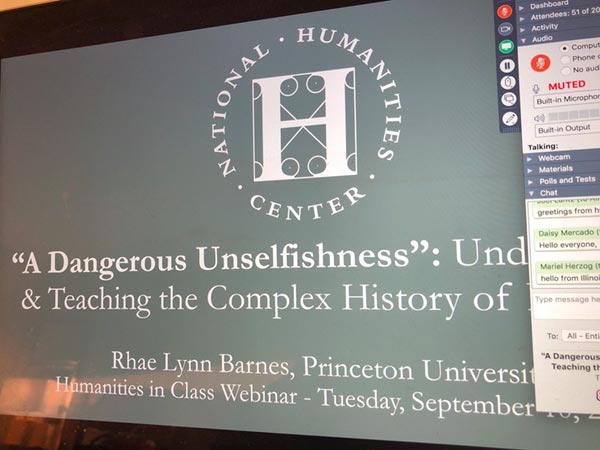 Humanities in Class Webinars