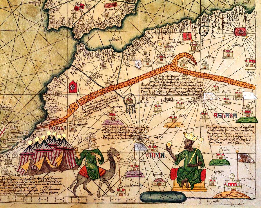 map of Mansa Musa