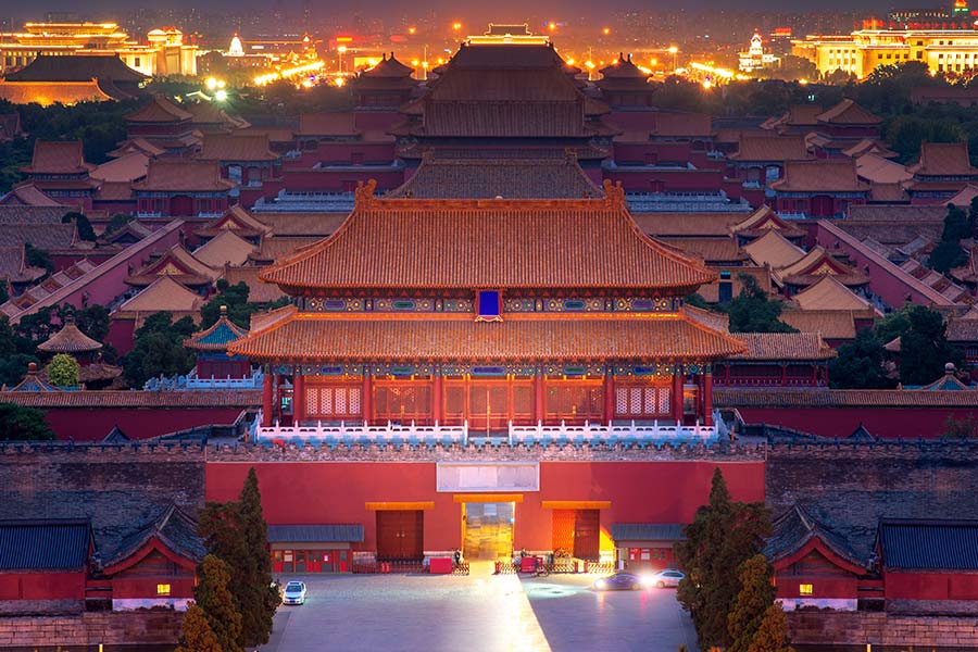 the Forbidden Palace in China