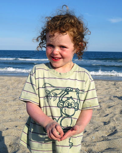 young girl at the beach
