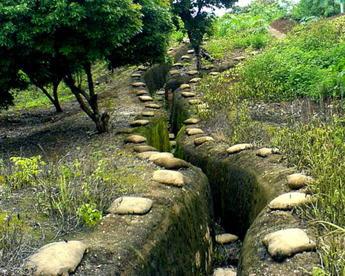 Trench bunker at Dien Bien Phu